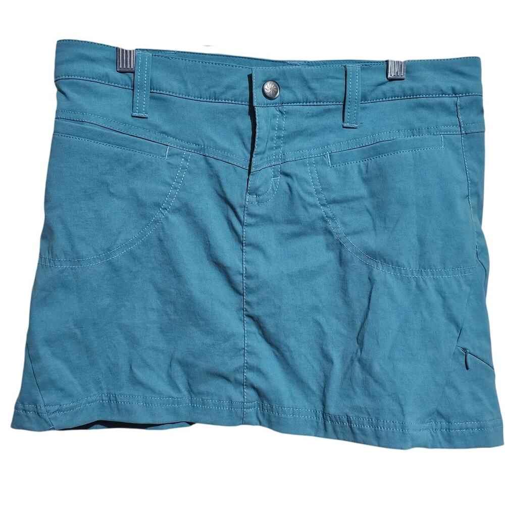 Athleta Dipper Performance Skort Womens Size 4 Petite Teal Blue (868)